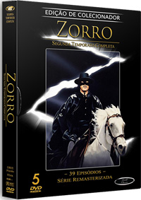 ZORRO 2 TEMPORADA COMPLETA -Digital - 5 DVDs - 39 EPIS.